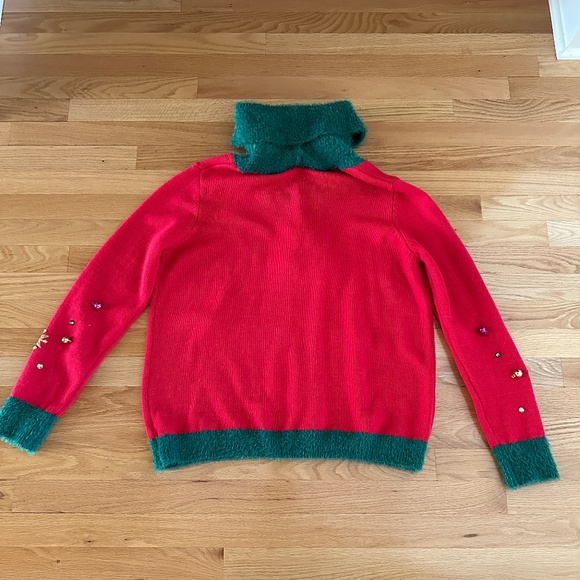 Holiday Time Oh What Fun Christmas Sweater Bells Sequins Size Large Womens - Picture 3 of 13